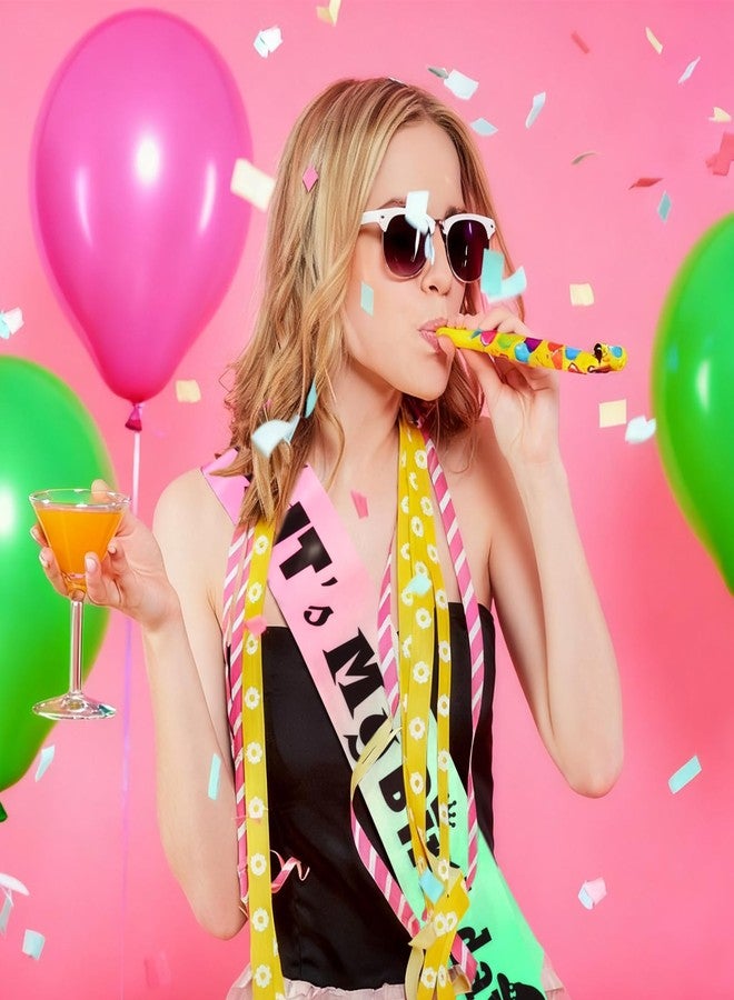 KICOSY Witch - Themed It's My Birthday Sash - Pink & Green Sash for Birthday Party, Witchy Celebration, Special Occasion - Image 2